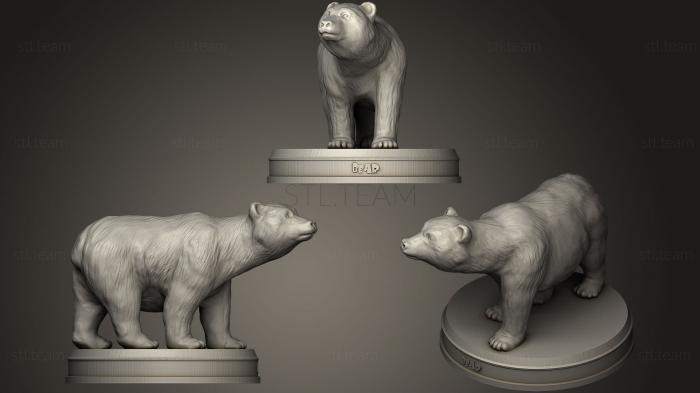 3D модель Реалистичный Медведь75 (STL)